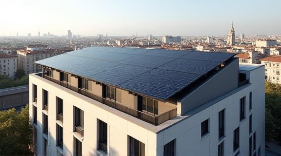 Condominio residenziale milanese con impianto Solarex